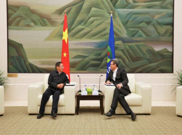 錢(qián)智民會(huì)見(jiàn)青海省政協(xié)副主席、海南州委書(shū)記張文魁