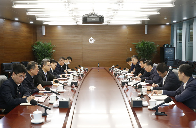 錢智民拜會中國海油董事長、黨組書記汪東進