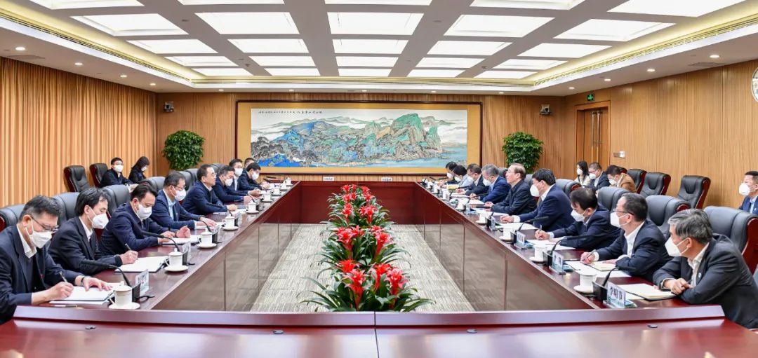 鄒磊、劉明勝與國家電網(wǎng)董事長辛保安、總經(jīng)理張智剛會談