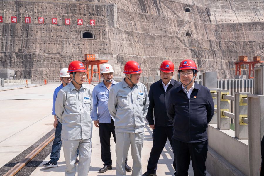 國資委黨建局局長、央企團工委書記姚煥調(diào)研白鶴灘水電站
