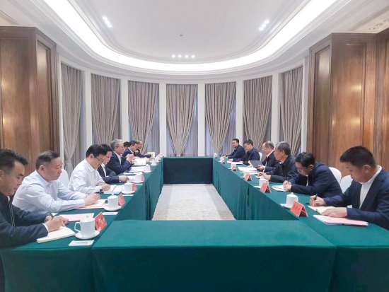 中國電建黨委副書記、總經(jīng)理王斌與黑龍江省常務(wù)副省長王一新舉行會談