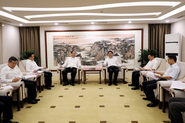 國務(wù)院國資委黨委書記、主任張玉卓會見湖南省委副書記、省長毛偉明