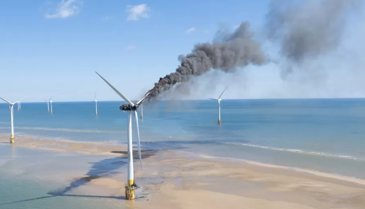 風(fēng)機(jī)起火！這座海上風(fēng)電場暫停運營