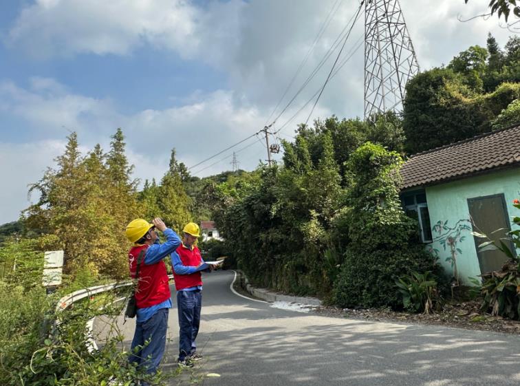 宏宇公司線路特巡保安全 護(hù)航國慶“滿格電”