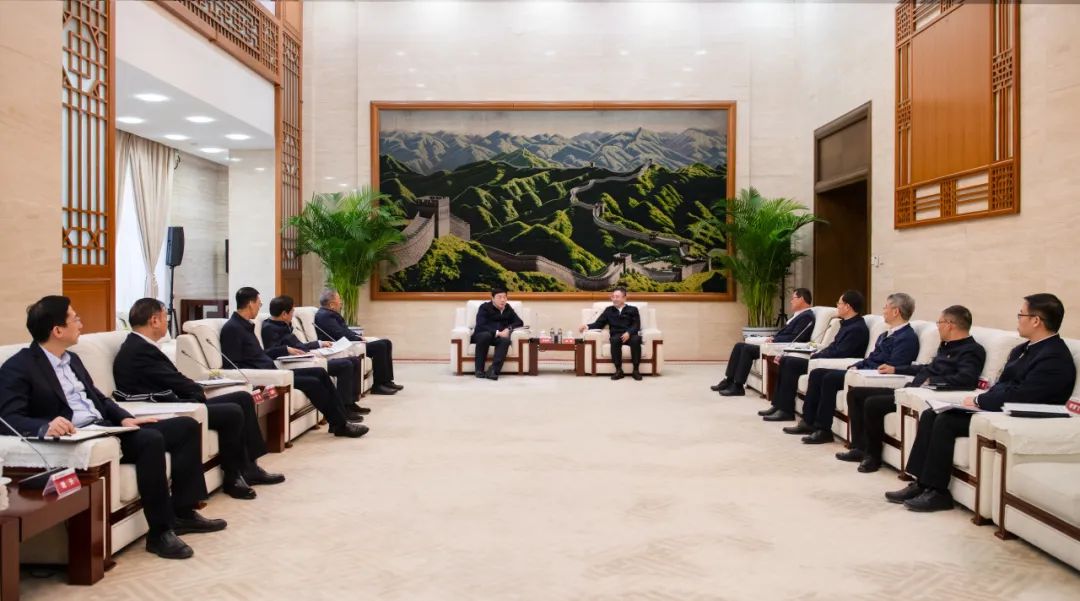 大唐集團(tuán)董事長、黨組書鄒磊與國家電網(wǎng)董事長、黨組書記張智剛會談