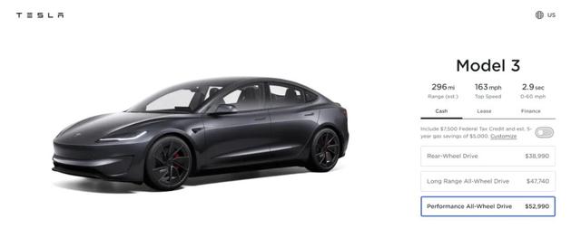新款Model 3發(fā)布，約38萬元!特斯拉最新“成績(jī)單”公布!