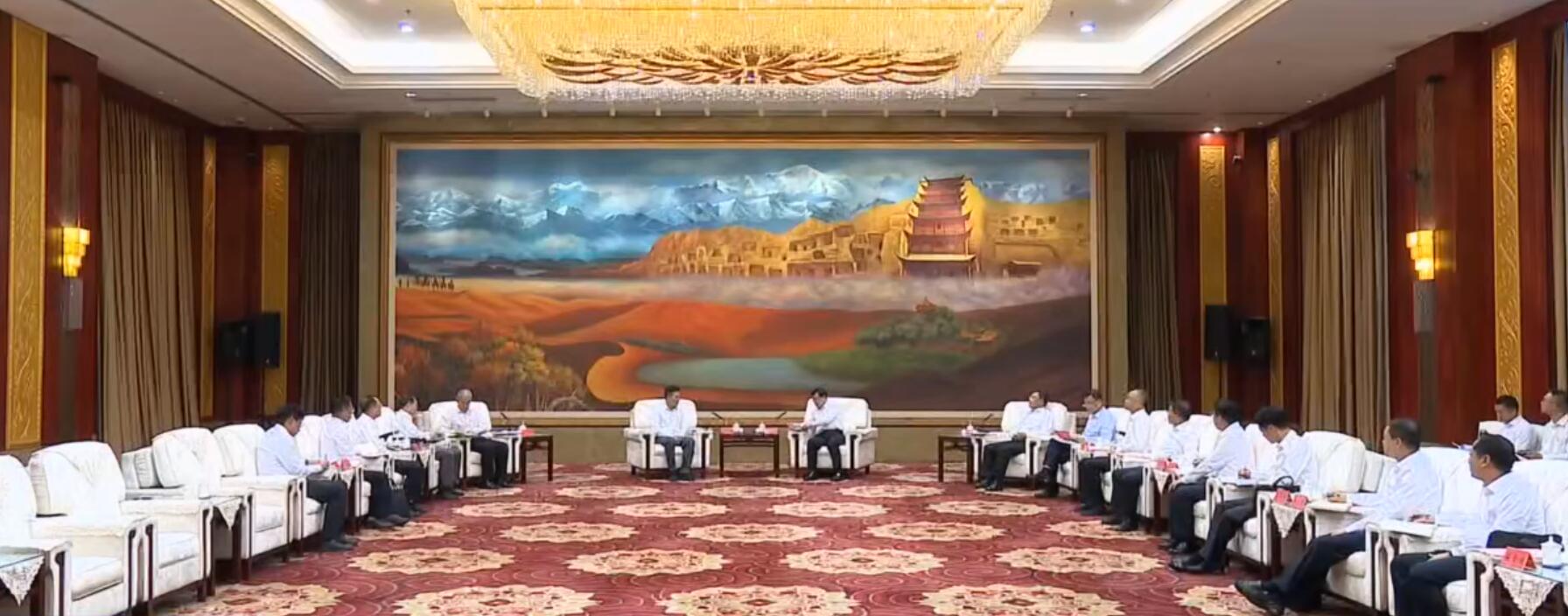 國(guó)家電投董事長(zhǎng)劉明勝、總經(jīng)理栗寶卿拜會(huì)甘肅省委書記胡昌升、省長(zhǎng)任振鶴